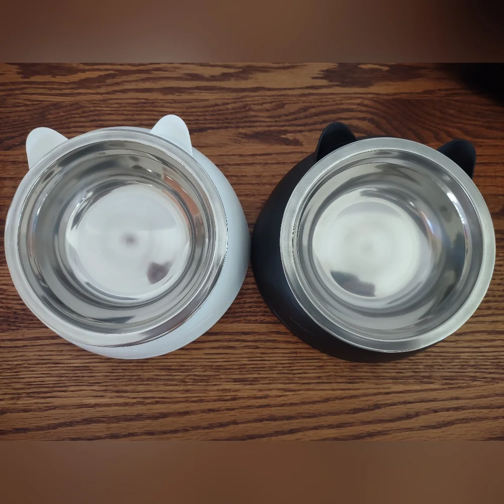 Raised and Tilted Kitten Or Puppy Food Bowls *** Final Price ***